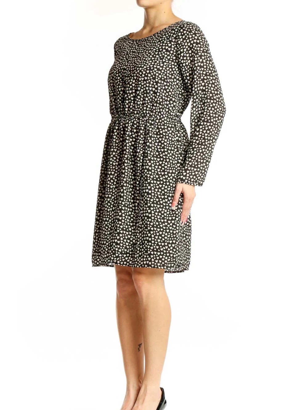 J.Crew Mercantile Tulip Hem Heart Printed Dress
